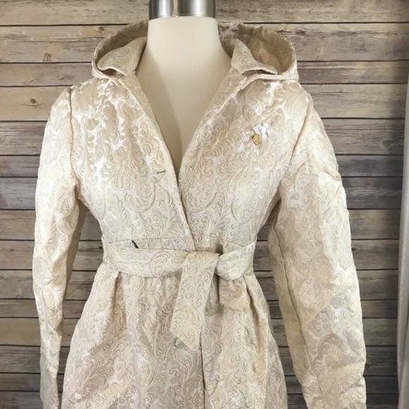 Glamorous Le Chic Girls Gold Thread Coat Size 164 - Picture 1 of 3